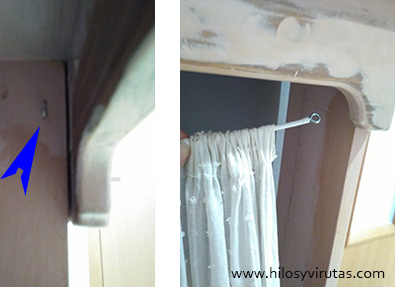 cubreradiador con visillo