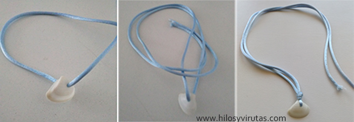 collar cordón concha