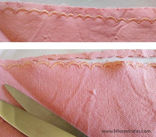 cortar borde ondulado