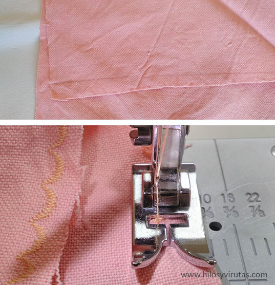 hacer bordes ondulados con maquina de coser