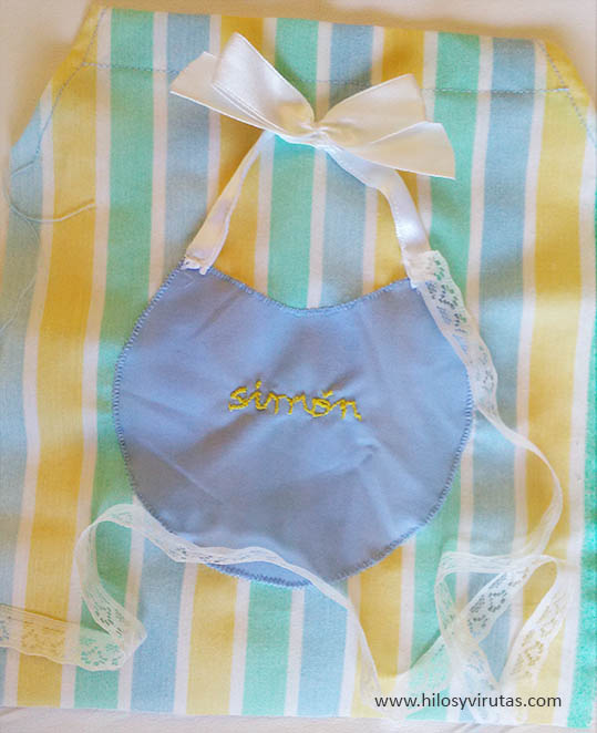 bolsa para baberos blonda