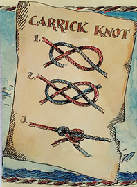 Carrick calabrote doble carraca nudo knot