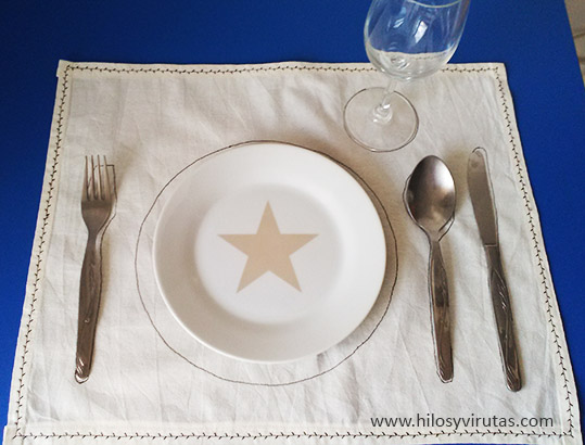 mantel individual formas cubiertos