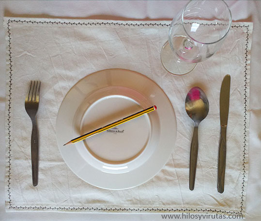 trazar perfil cubiertos