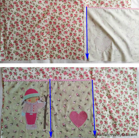 coser bolsillo cojin