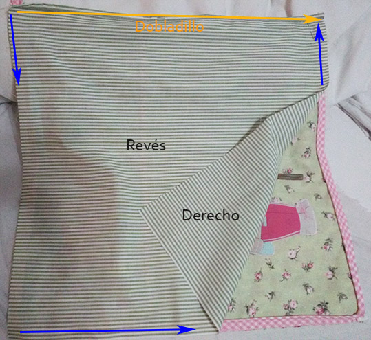 coser trasera cojín