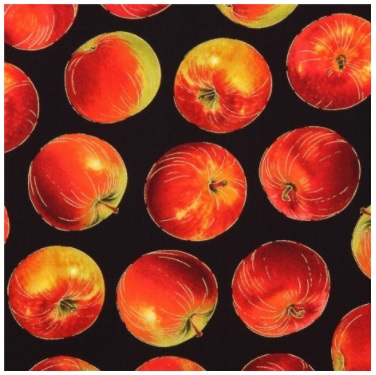 manzans fondo negro telas