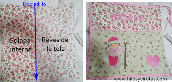 montar solapa cojín