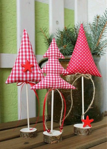 arboles navidad tela