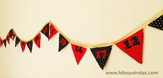 calendario adviento banderolas