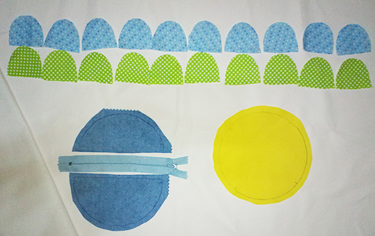 material bolsito flor