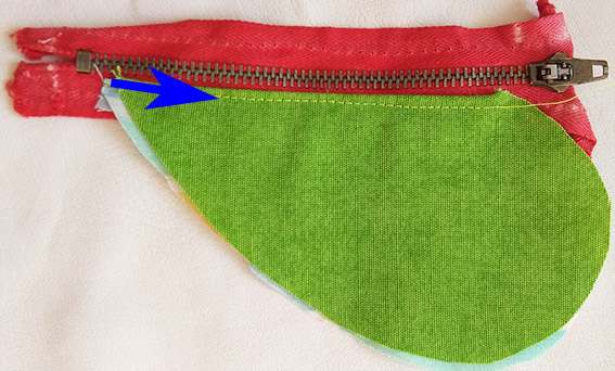 coser cremallera derecho