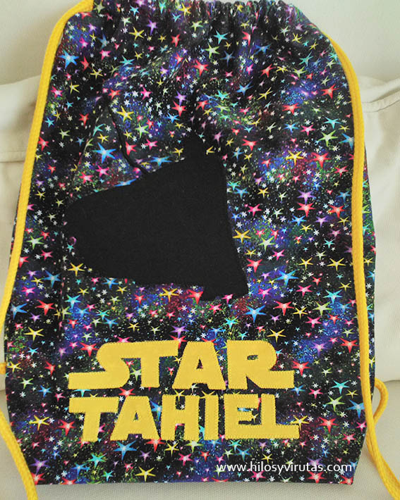 Star Tahiel mochila aplicaciones darth vader personalizada