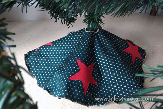 cubre pie base arbol navidad