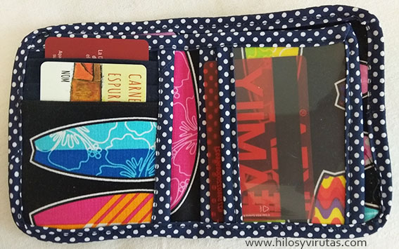 billetera con tarjetero